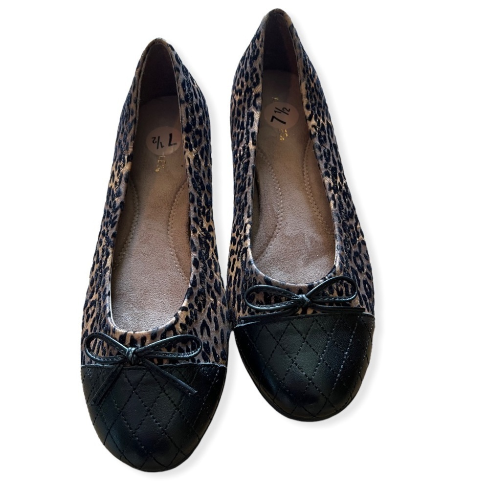 Aerosols Leopard Print Flats Size 7.5 - Picture 4 of 8
